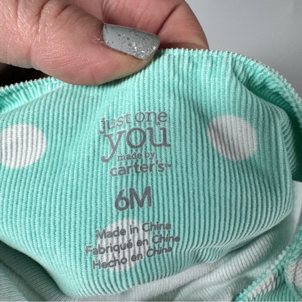 Bundle of Baby Girl Dresses Size 6 Months Floral Polka Dots Stripes Carter’s - Picture 5 of 16